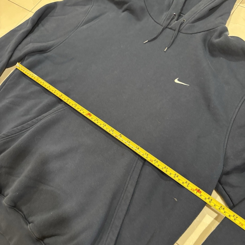 Vintage Nike Hoodie Sweatshirt Men's XL Mini Check Swoosh Blue Y2K Skate Faded - Picture 8 of 8